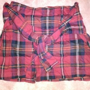 Vans plaid mini skirt